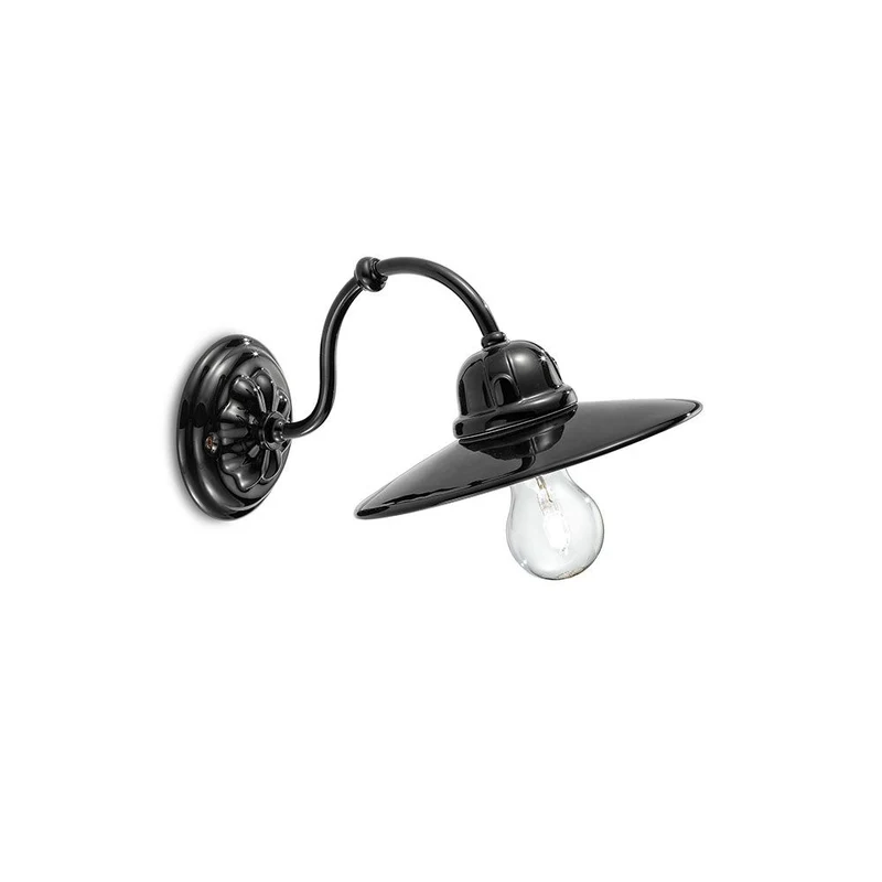 Ferroluce Keramik-Wandlampe B&W