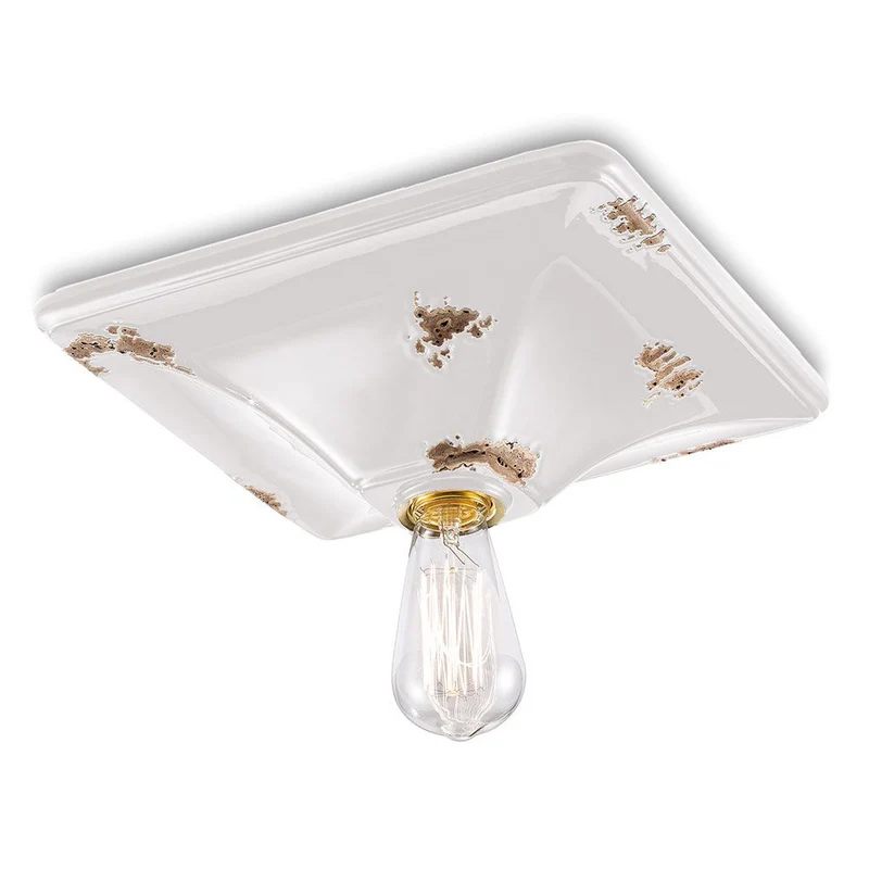 Ferroluce Keramik-Deckenleuchte Vintage 10cm