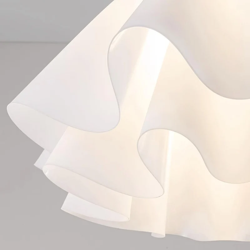 Plafondlamp Modern Gevouwen Design Acryl Koper E27 LED Woonkamer | Sansoti