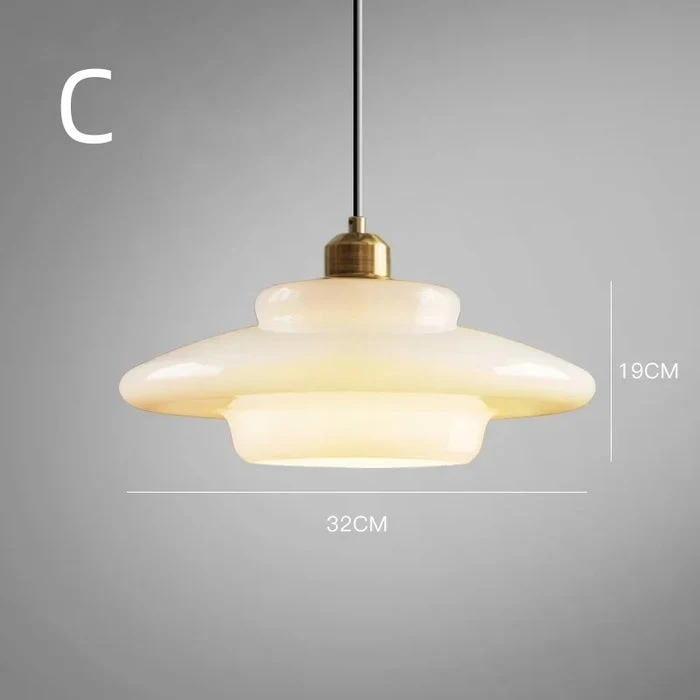 Hanglamp Wit Glas Messing Mid-Century Modern Design Verstelbare Kabel Eetkamer Woonkamer Keuken Melkglas Pendellamp Retro