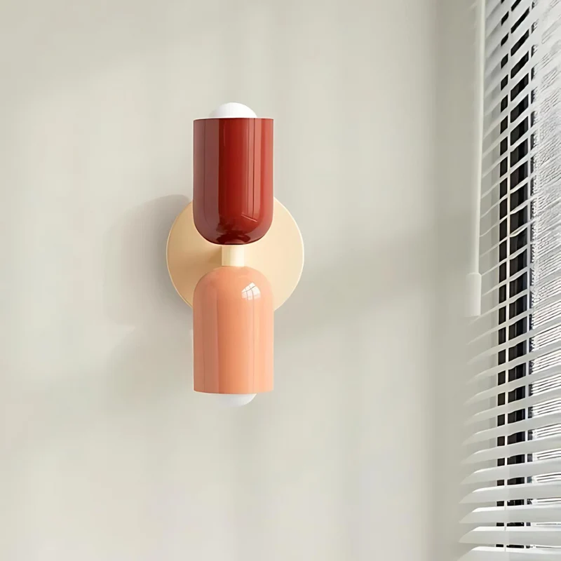 Wandlamp Crème Warm Wit Metaal IJzer E27 12cm LED 2 Lichts Slaapkamer Hal Woonkamer | Sansoti
