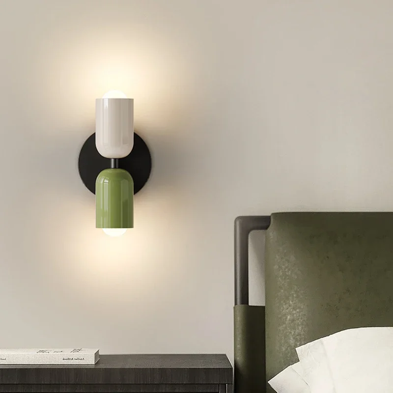 Wandlamp Crème Warm Wit Metaal IJzer E27 12cm LED 2 Lichts Slaapkamer Hal Woonkamer | Sansoti