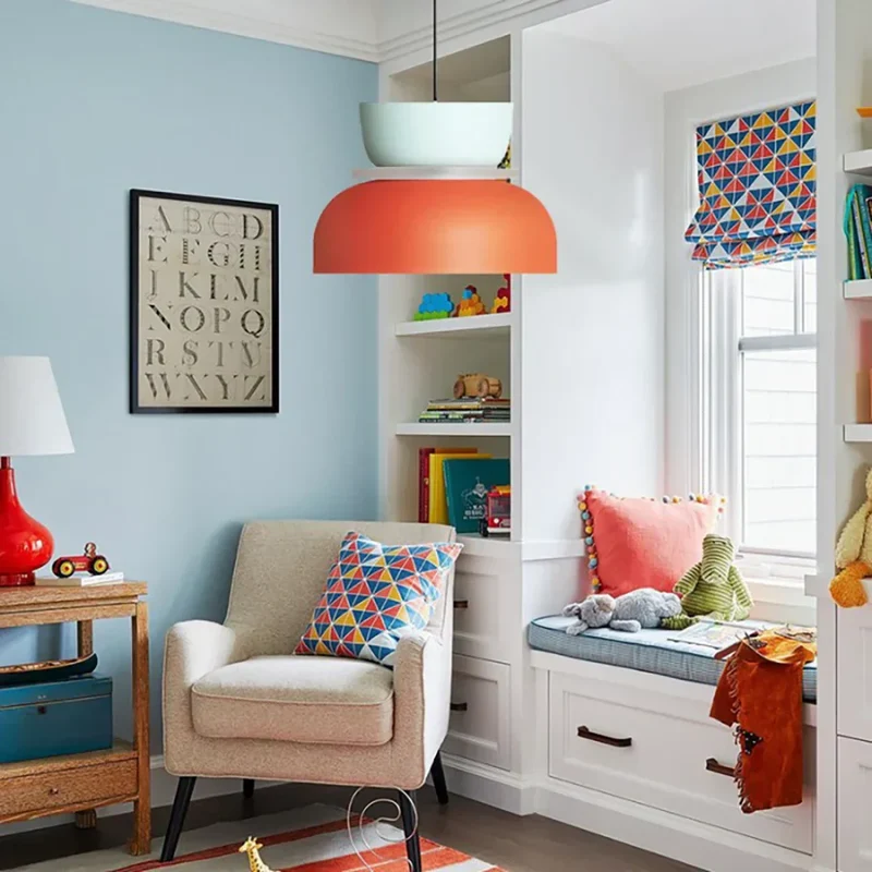 Hanglamp Acryl Kleurblok Macaron Scandinavisch Nordic E27 18-29cm Pastel Woonkamer Eetkamer | Sansoti