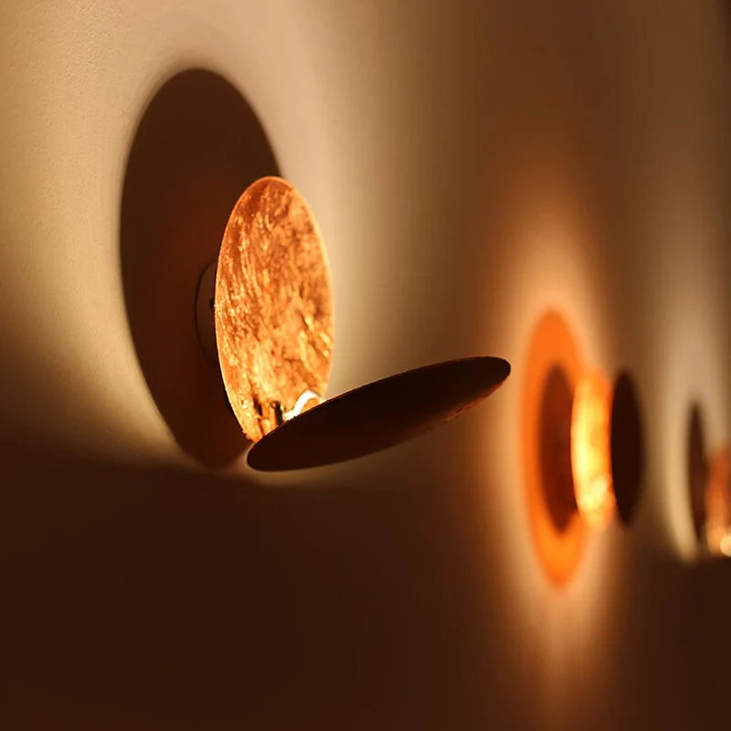 Wandlamp Eclips Design LED Metaal IJzer 20-25cm Sfeerlamp Schaduw Decoratief Woonkamer Modern | Sansoti