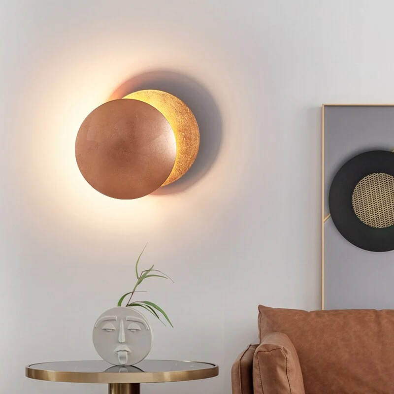 Wandlamp Eclips Design LED Metaal IJzer 20-25cm Sfeerlamp Schaduw Decoratief Woonkamer Modern | Sansoti