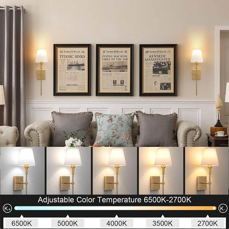 Wandlamp Oplaadbaar Draadloos Binnen Buiten 16x58cm Sfeerlamp Set 2 Stuks Modern | Sansoti