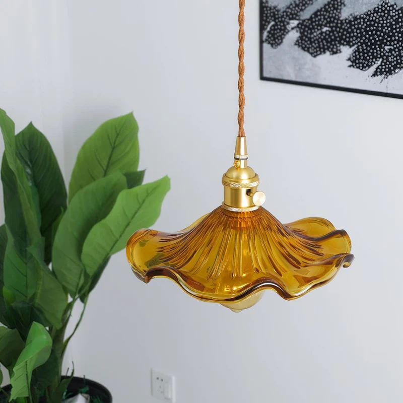 Hanglamp Glas Bloem LED Design Pendellamp Wit Woonkamer Slaapkamer Eetkamer Sfeerverlichting | Sansoti