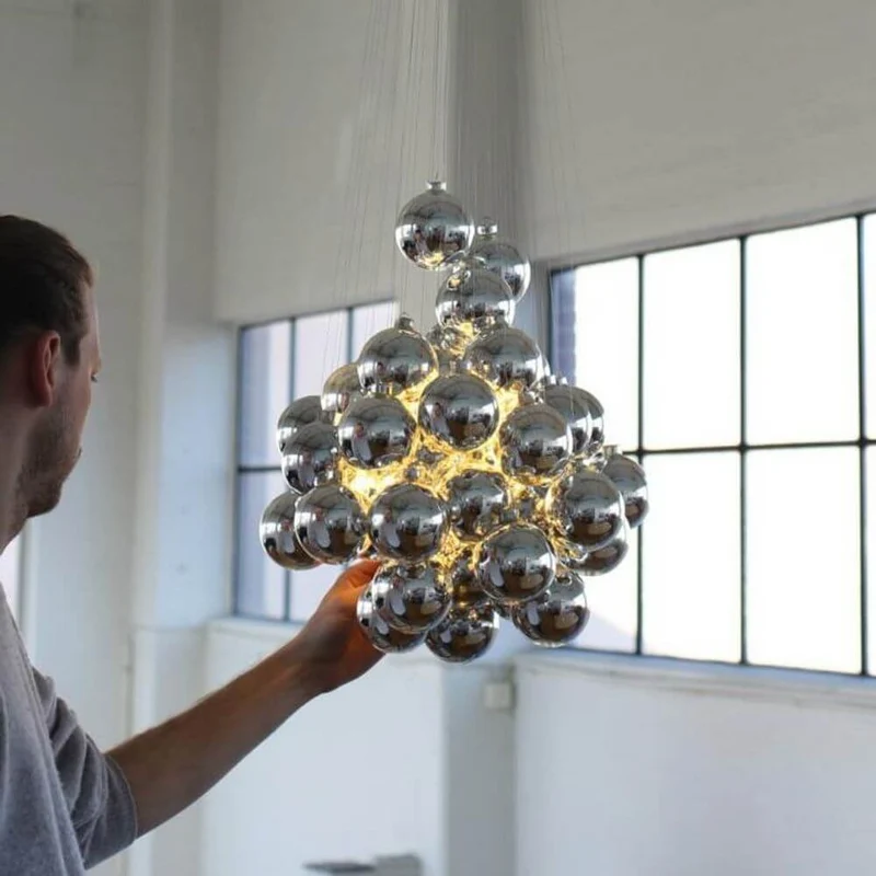 Luceplan Stochastic LED Hängelampe 3000K (Structur ohne Kugeln & Stangen)