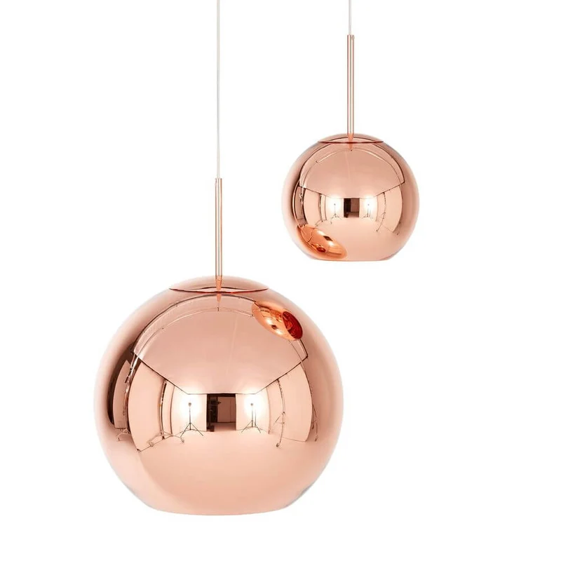 Tom Dixon Copper Round Pendelleuchte Kugel