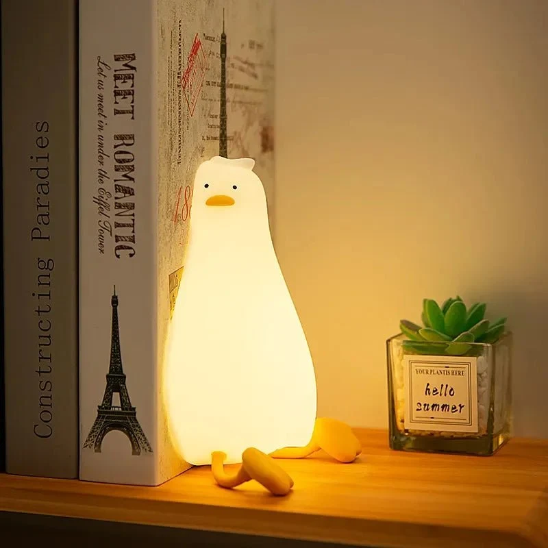Nachtlampje Kinderen Siliconen BPA-vrij Oplaadbaar Dimbaar Warm Licht Baby Peuter Slaapkamer | Sansoti
