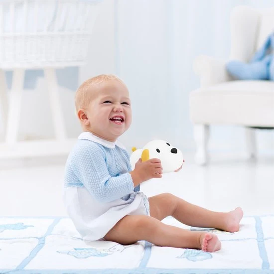 Nachtlampje Kinderen Siliconen BPA-vrij Oplaadbaar Dimbaar Warm Licht Baby Peuter Slaapkamer | Sansoti