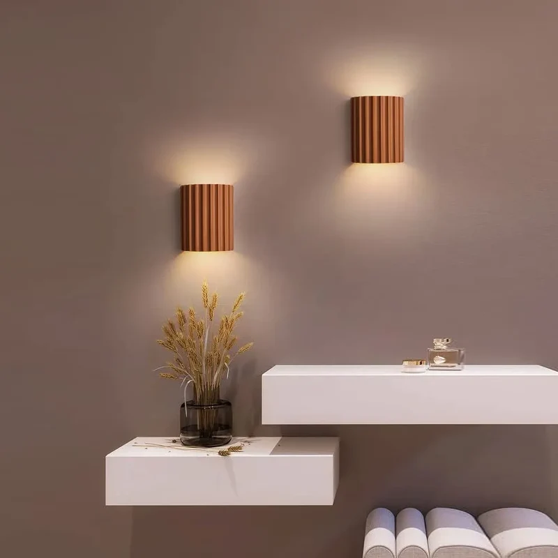 Wandlamp Resin Halfrond Minimalistisch G9 LED Slaapkamer Hal Woonkamer Modern | Sansoti