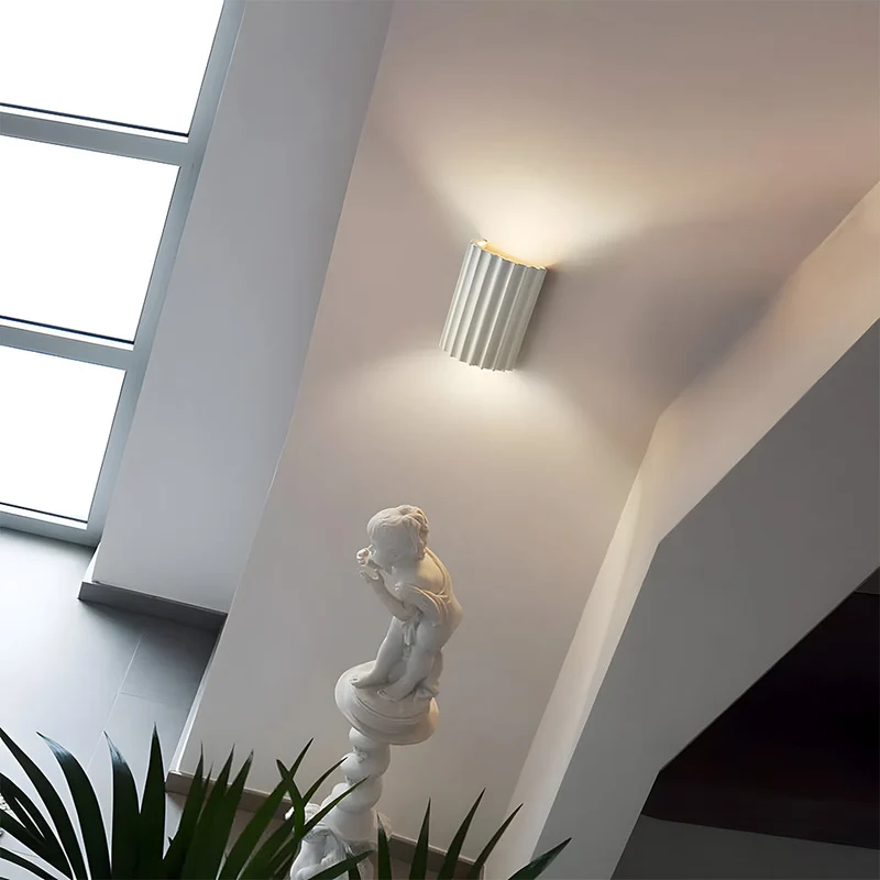 Wandlamp Resin Halfrond Minimalistisch G9 LED Slaapkamer Hal Woonkamer Modern | Sansoti