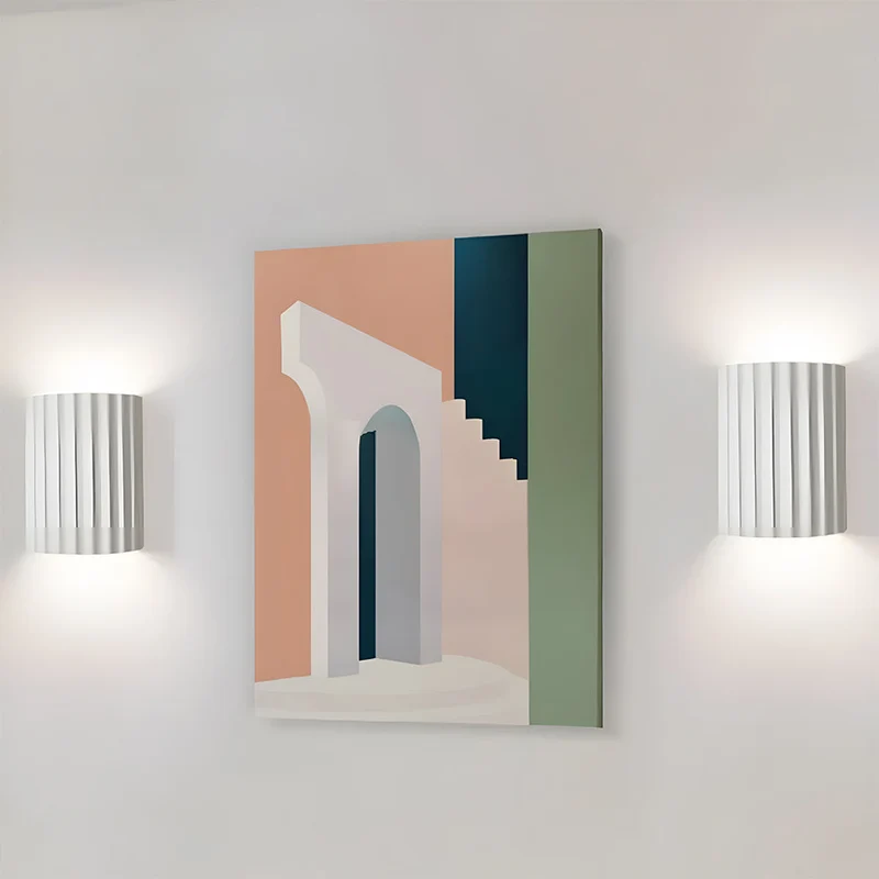 Wandlamp Resin Halfrond Minimalistisch G9 LED Slaapkamer Hal Woonkamer Modern | Sansoti