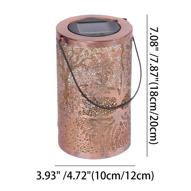 Solar Lantaarn Boom Patroon IP55 Waterdicht Tuin Hangend Staand Villa LED | Sansoti