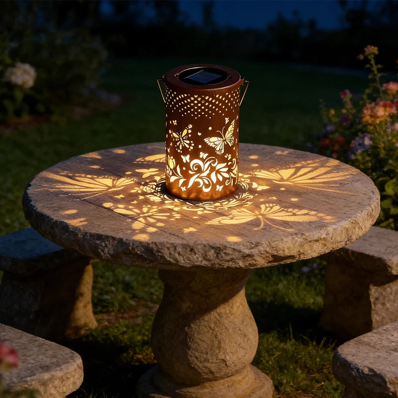 Solar Lantaarn Boom Patroon IP55 Waterdicht Tuin Hangend Staand Villa LED | Sansoti
