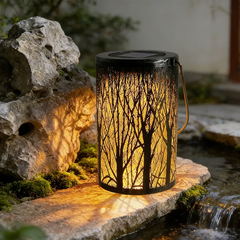 Solar Lantaarn Boom Patroon IP55 Waterdicht Tuin Hangend Staand Villa LED | Sansoti