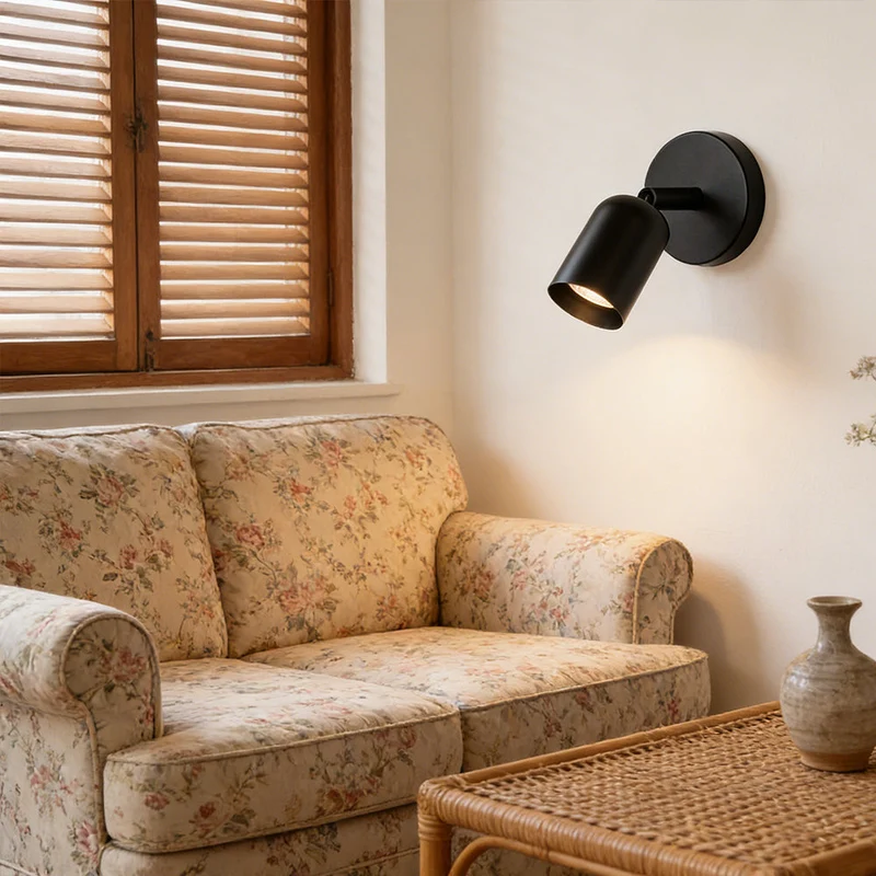 Wandlamp IJzer Minimalistisch Mat LED Hal Slaapkamer Badkamer Trap Modern | Sansoti