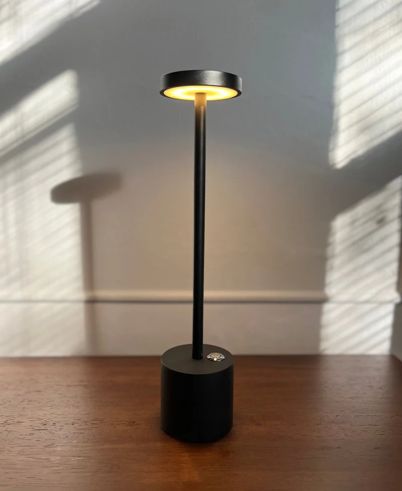 Tafellamp Draadloos Oplaadbaar LED Aluminium Dimbaar IP54 Buiten Binnen Terras | Sansoti