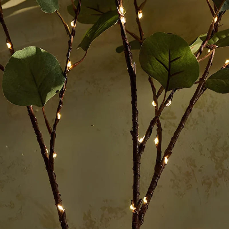 Decoratieve Lichttak Led Olijftak Kersenbloesem Warm Wit 70cm 120 Lampjes Sfeerverlichting Woonkamer | Sansoti