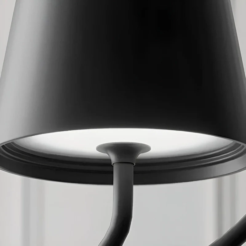 Hanglamp Draadloos Oplaadbaar LED Retro Metaal Zwart Wit Pendellamp Modern | Sansoti