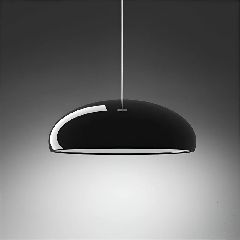 Hanglamp Rond Glanzend Metaal Nordic Design LED Eettafel | Sansoti