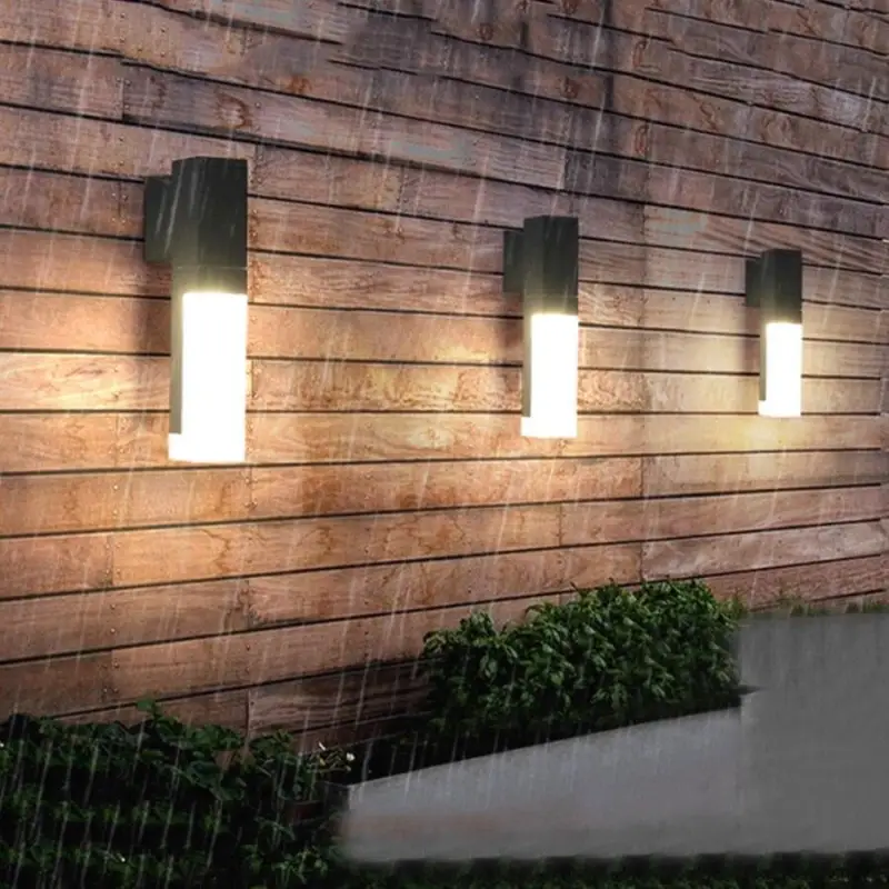 Buitenlamp Wandlamp Zwart Aluminium LED Bewegingssensor IP65 10W Warm Wit Modern | Sansoti