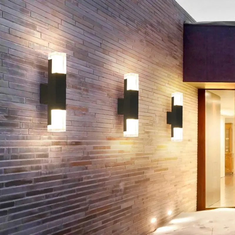Buitenlamp Wandlamp Zwart Aluminium LED Bewegingssensor IP65 10W Warm Wit Modern | Sansoti
