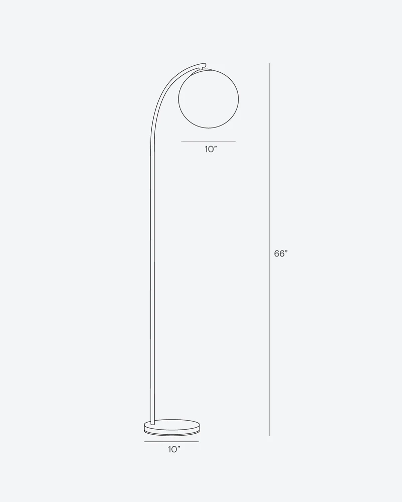 Vloerlamp Marmeren Voet Messing Glazen Bol LED 168cm Staande Lamp Woonkamer Modern