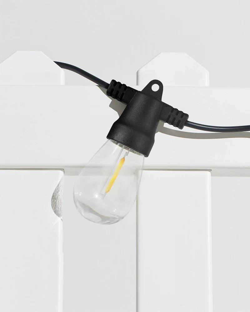 Solar Lichtsnoer Buiten 8 Meter Edison LED 12 Lampen Waterbestendig | Sansoti