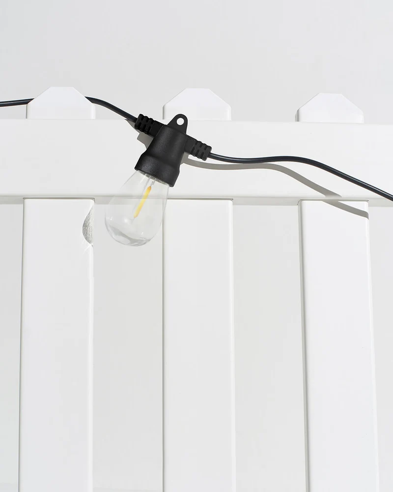 Solar Lichtsnoer Buiten 8 Meter Edison LED 12 Lampen Waterbestendig | Sansoti