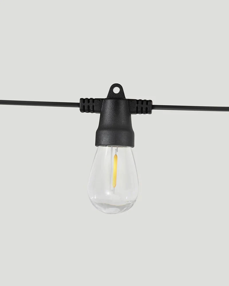 Solar Lichtsnoer Buiten 8 Meter Edison LED 12 Lampen Waterbestendig | Sansoti