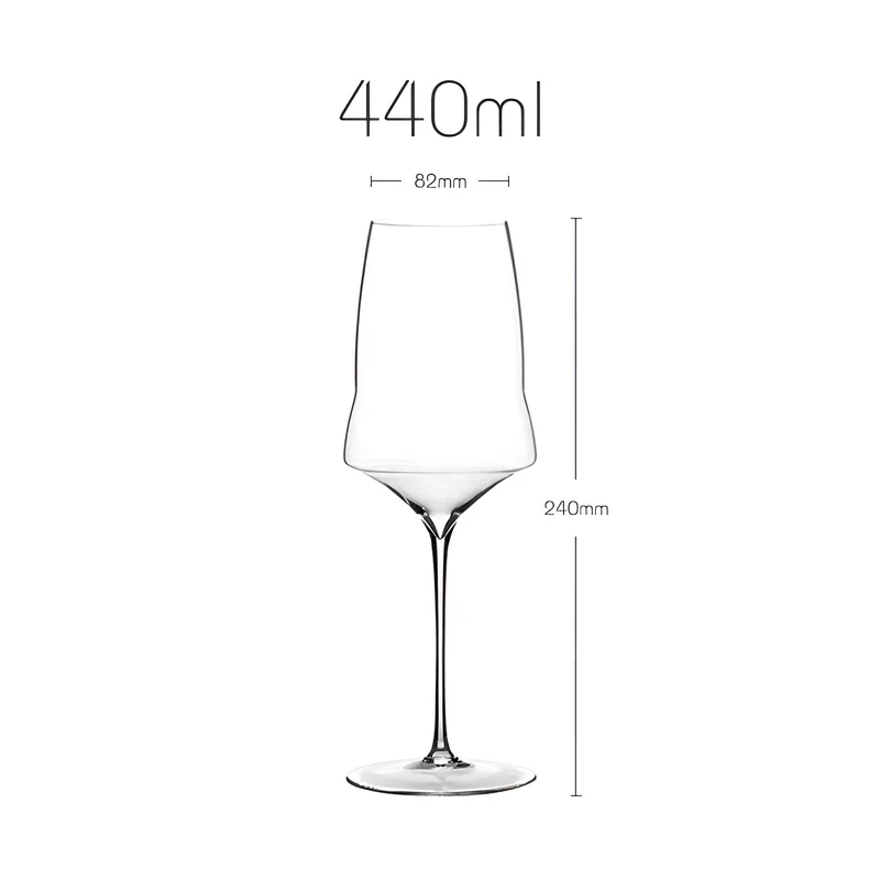 Wijnglas Kristal Dunwandig 390-760ml Champagne Glas Elegant | Sansoti
