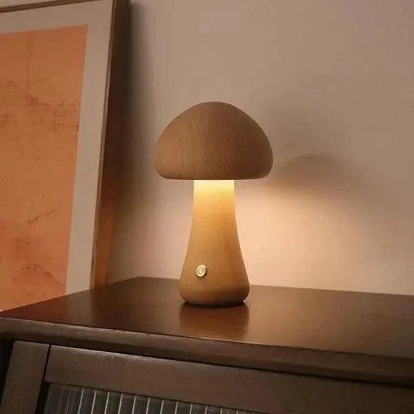 Tafellamp Paddenstoel Dimbaar USB Oplaadbaar Warm Wit | Sansoti