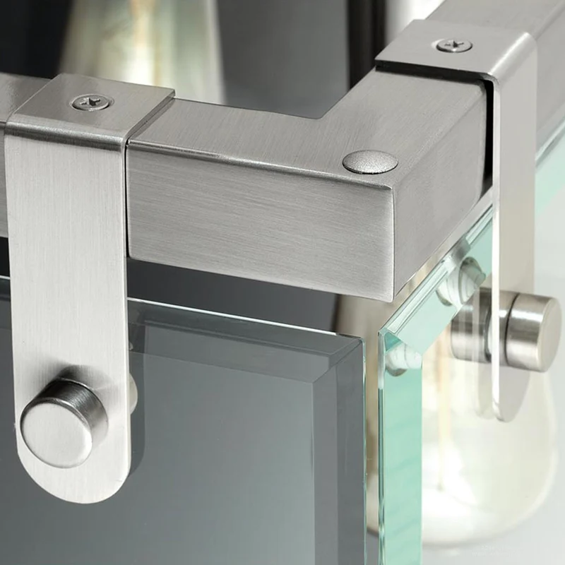 Hanglamp Cube Glas Nikkel 30cm Modern Industrieel E26 | Sansoti