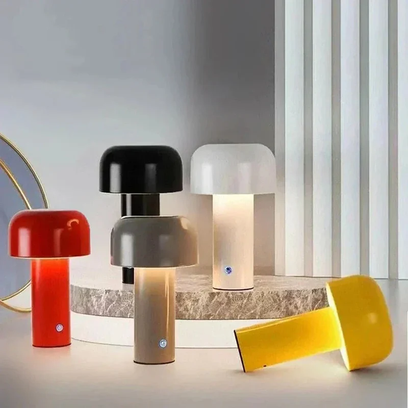 Tafellamp Paddenstoel Oplaadbaar Draadloos LED 25cm Design | Sansoti