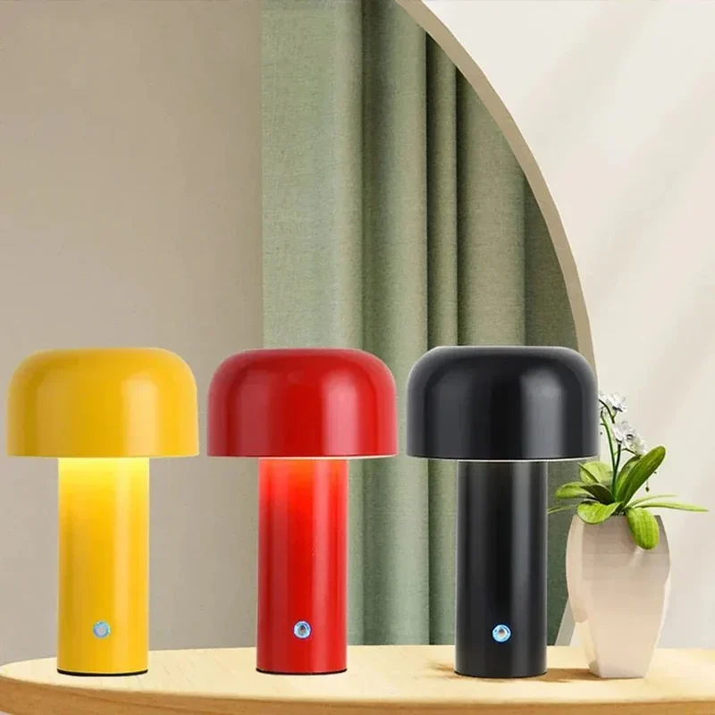 Tafellamp Paddenstoel Oplaadbaar Draadloos LED 25cm Design | Sansoti