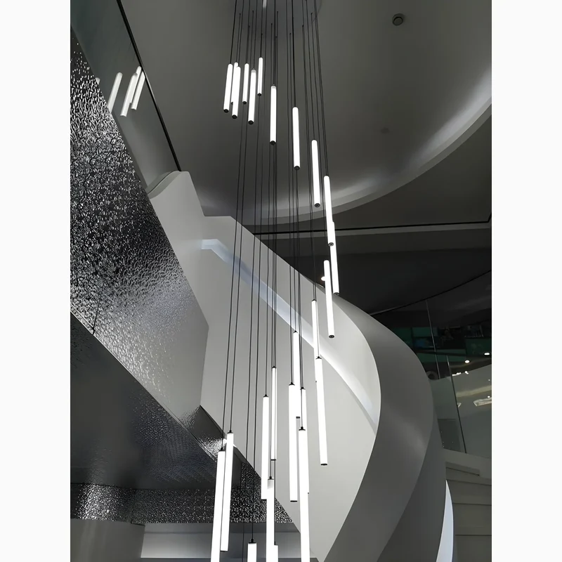Trap Hanglamp Hoog Plafond Spiraal LED Meerdere Lichts Modern | Sansoti