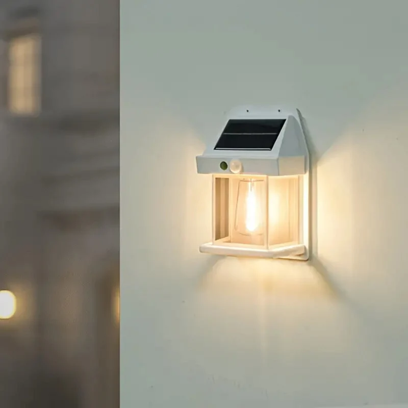 Solarlamp Buiten Bewegingssensor Scandinavisch Design 3W LED IP44 12 Uur | Sansoti