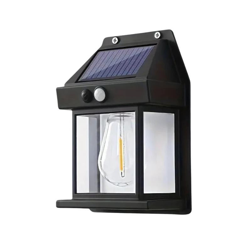 Solarlamp Buiten Bewegingssensor Scandinavisch Design 3W LED IP44 12 Uur | Sansoti