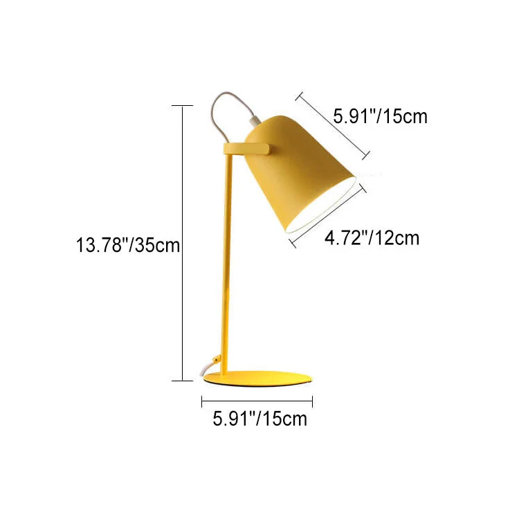 Scandinavische Tafellamp Emmer Macaron Ijzer E27 Woonkamer Slaapkamer Kleur | Sansoti