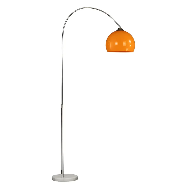 Moderne Boog Vloerlamp met Acryl Koepelkap en Metalen Frame 220 cm Hoog voor Woonkamer en Leeshoek | Sansoti