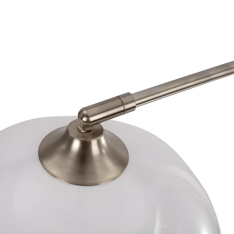 Moderne Boog Vloerlamp met Acryl Koepelkap en Metalen Frame 220 cm Hoog voor Woonkamer en Leeshoek | Sansoti