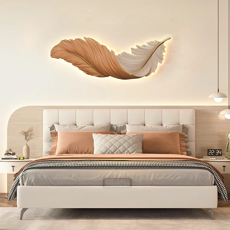 Wandlamp Veer LED Kunstpaneel USB Dimbaar 80cm 120cm | Sansoti