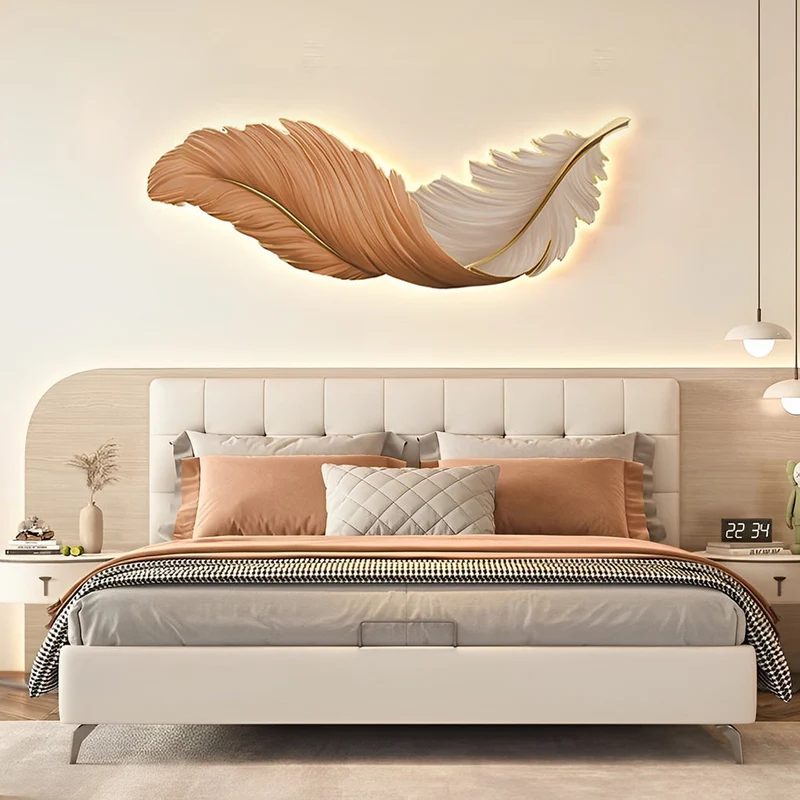 Wandlamp Veer LED Kunstpaneel USB Dimbaar 80cm 120cm | Sansoti