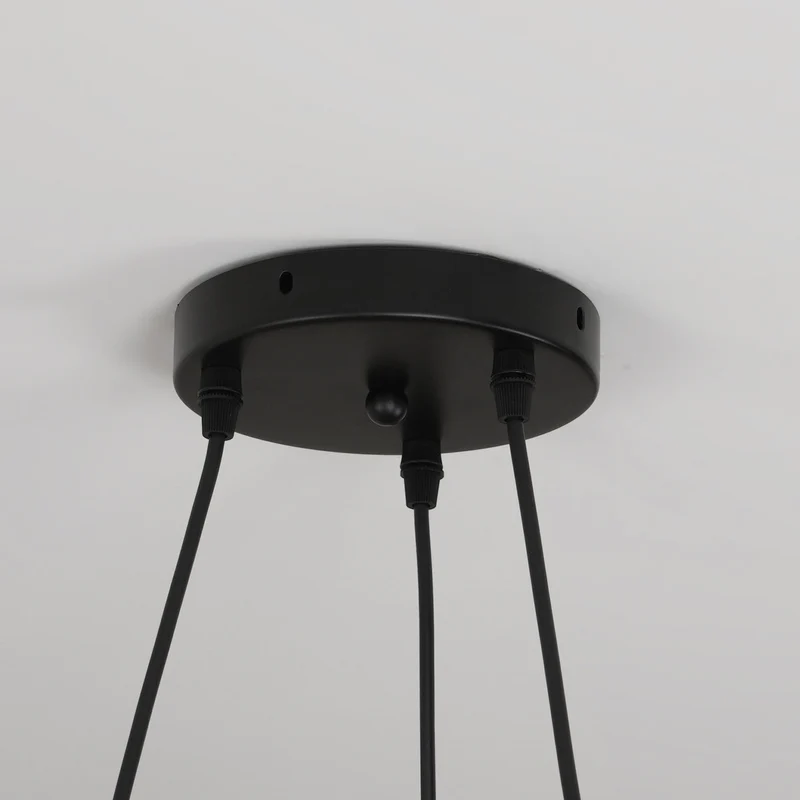 Ronde Hanglamp Met Vogels Houten Ring LED 65cm 72cm | Sansoti