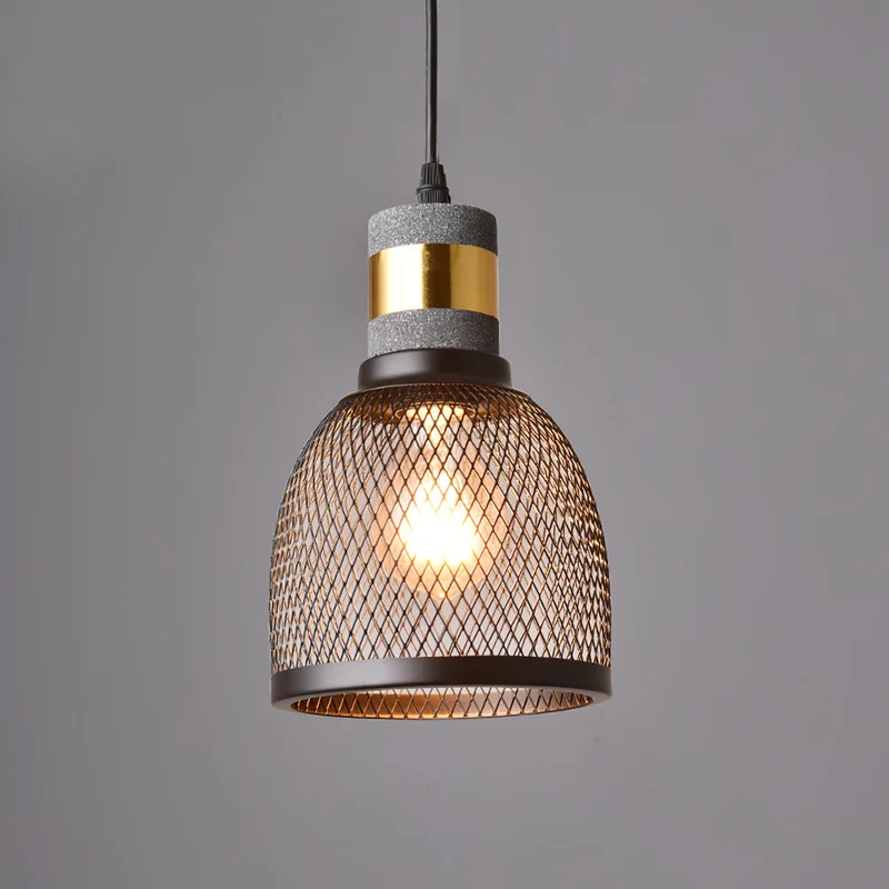 Beton Hanglamp Industrieel Cilinder Metaal Zwart Grijs E27 | Sansoti