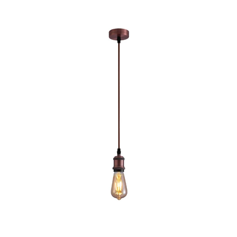 Hanglamp Vintage Industrieel Retro E27 Antiek Rood Brons Goud Nikkel Dimbaar Verstelbaar | Sansoti