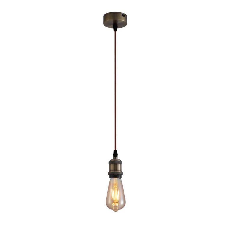 Hanglamp Vintage Industrieel Retro E27 Antiek Rood Brons Goud Nikkel Dimbaar Verstelbaar | Sansoti