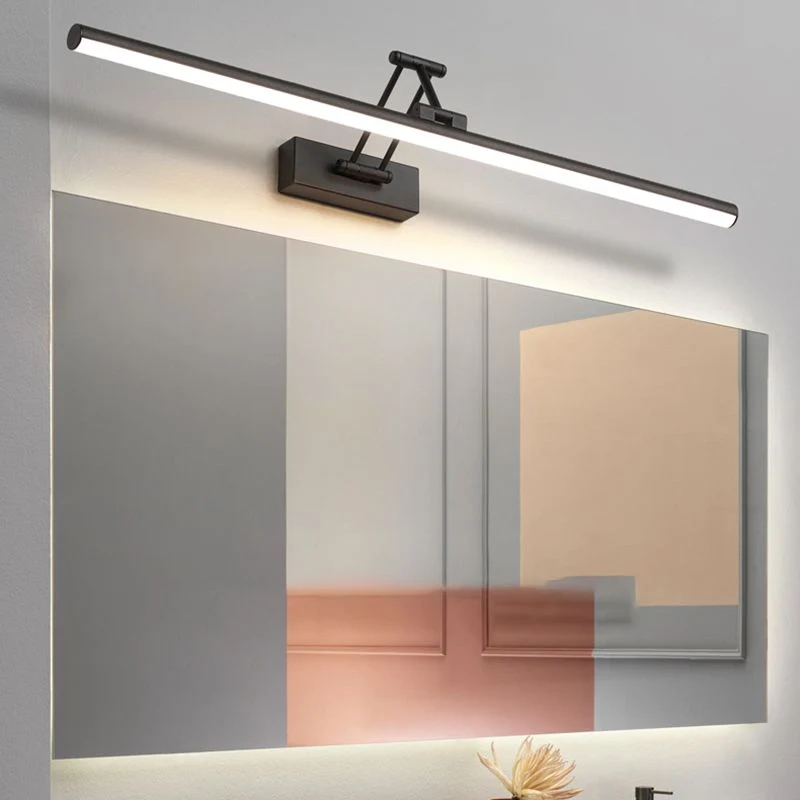Spiegellamp LED Zwart Wit Metaal Acryl IP44 Badkamer Woonkamer Modern 40-100cm | Sansoti